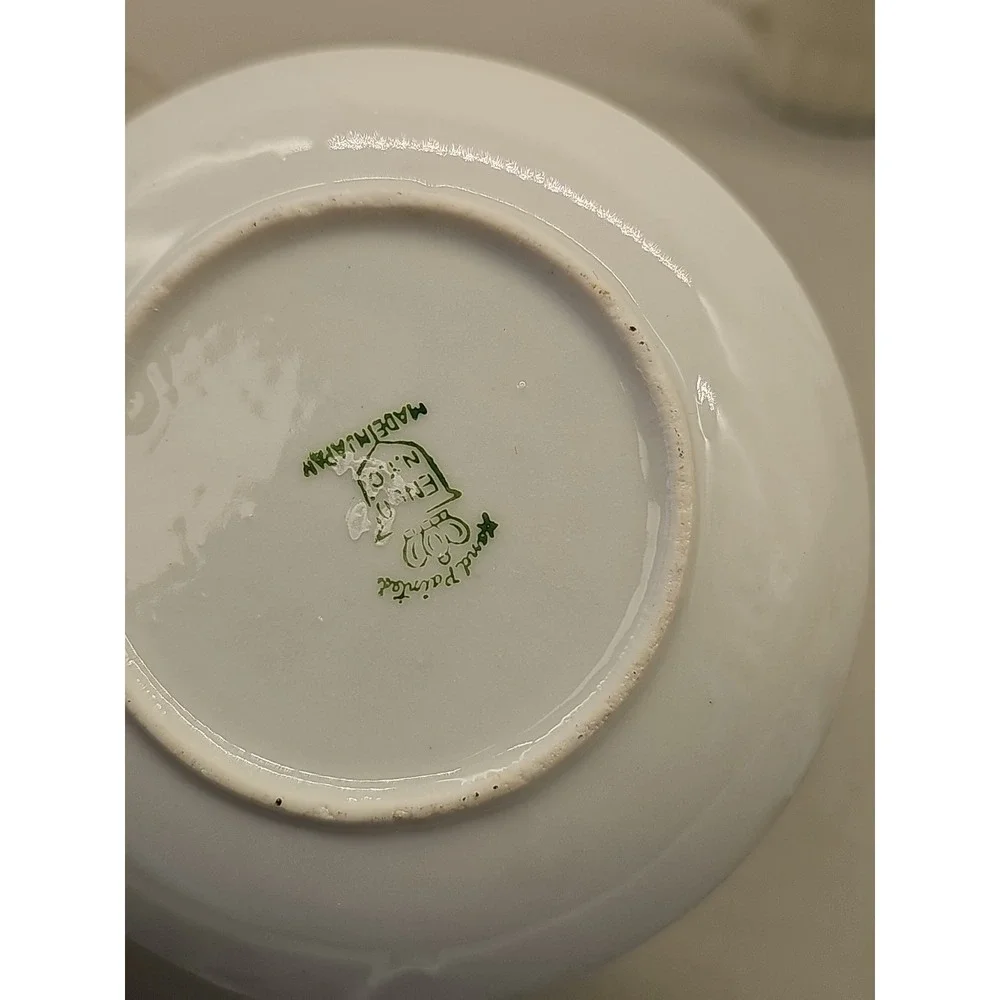 Miniature Mini Tea Cup Saucer Lot Of 3 Souvenir Oklahoma Colorado Smoky Mountain